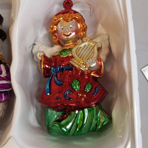 Vintage Large 7" Plastic Christmas Ornaments. - Picture 2 of 10